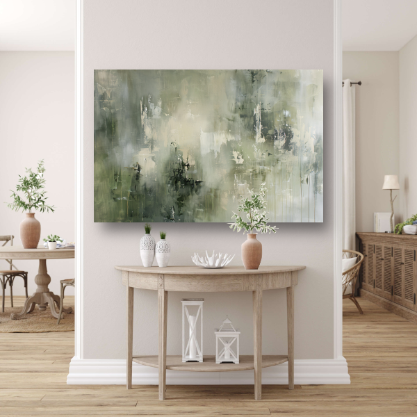 Abstracte Nevel in Grijstinten Textuur poster