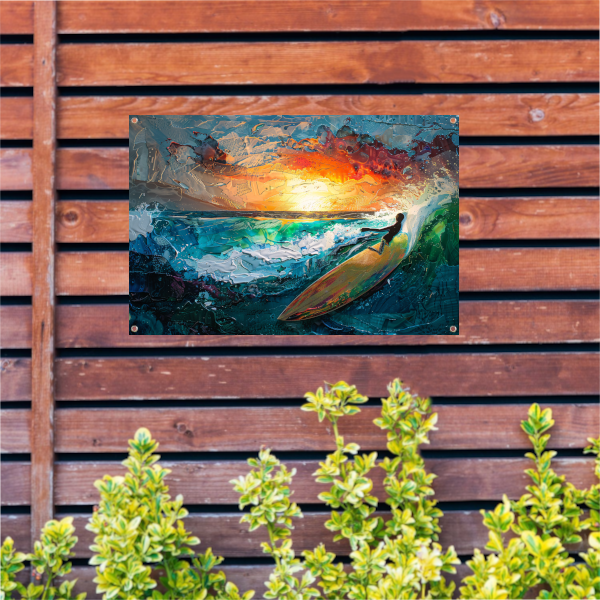 De Grote Golf van Kanagawa door Hokusai tuinposter