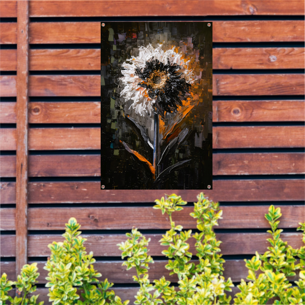 Expressieve Bloem in Abstracte Stijl tuinposter