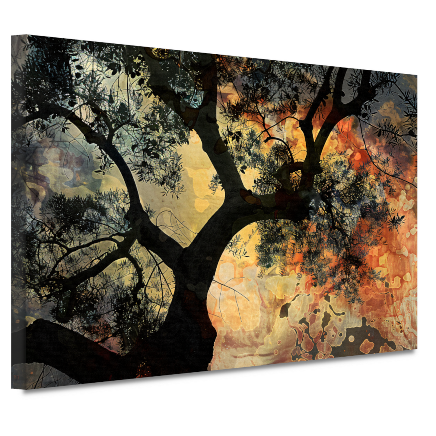Kleurrijke boom van Van Gogh canvas