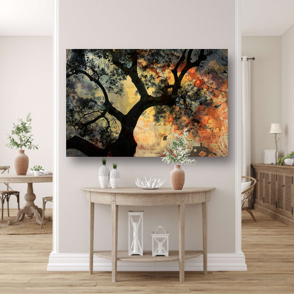 Kleurrijke boom van Van Gogh canvas