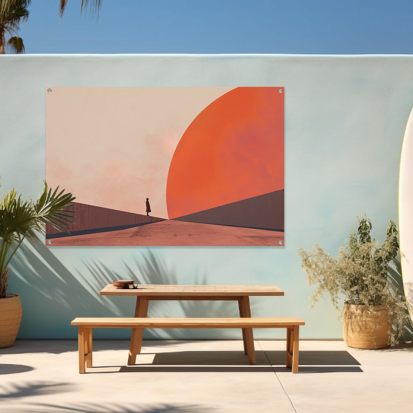 Provençaalse Zonsondergang tuinposter