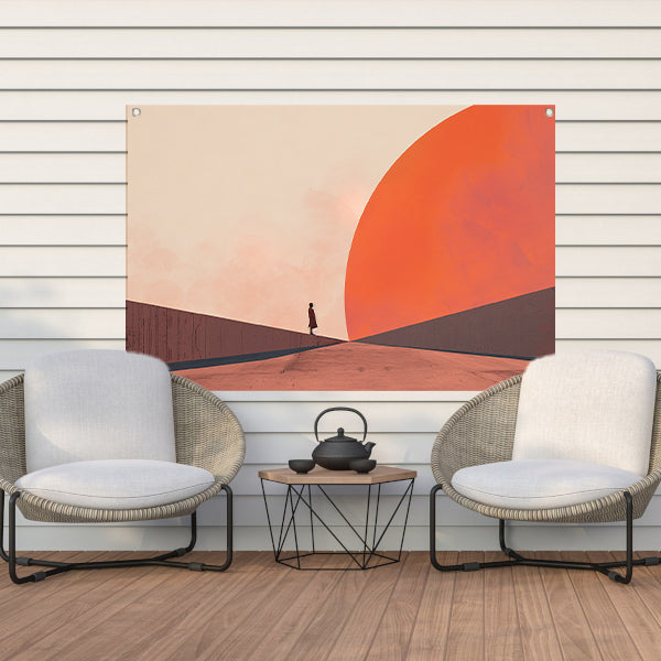 Provençaalse Zonsondergang tuinposter