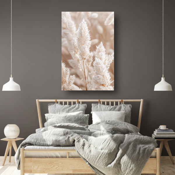 Close-up van Beige Aar Pluimen acrylglas