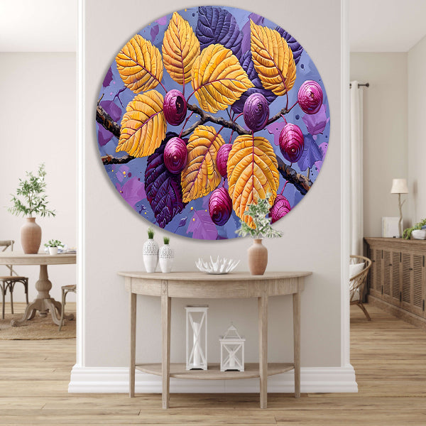 Stilleven met Bessen en Tak van Van Gogh forex muurcirkel