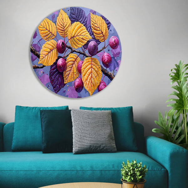 Stilleven met Bessen en Tak van Van Gogh forex muurcirkel