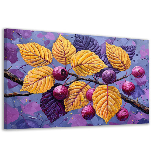 Stilleven met Bessen en Tak van Van Gogh canvas