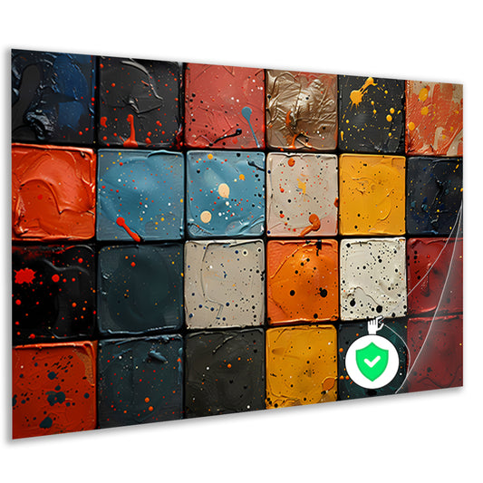 Minimalistisch kleurensymfonie poster