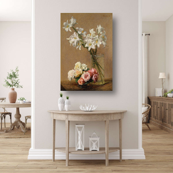 Rozen en lelies - Henri Fantin-Latour poster