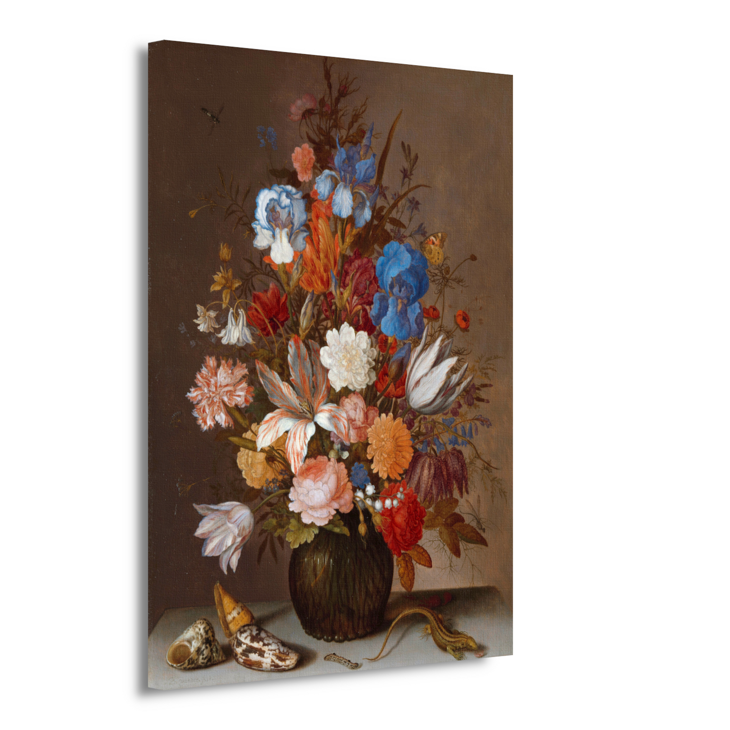 Stilleven met bloemen - Balthasar van der Ast canvas