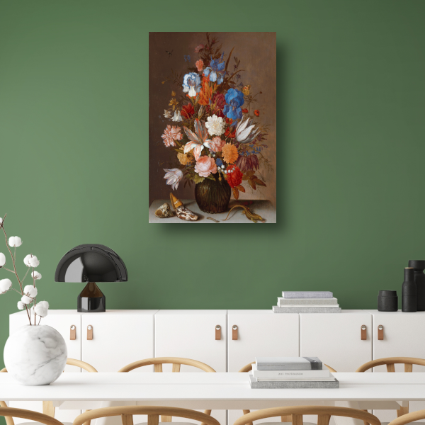 Stilleven met bloemen - Balthasar van der Ast poster