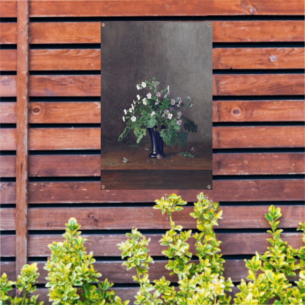 Vaas met bloemen - Léon Bonvin tuinposter