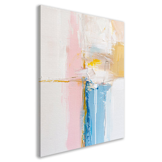Abstract kunstwerk met pastelkleuren en textuur canvas