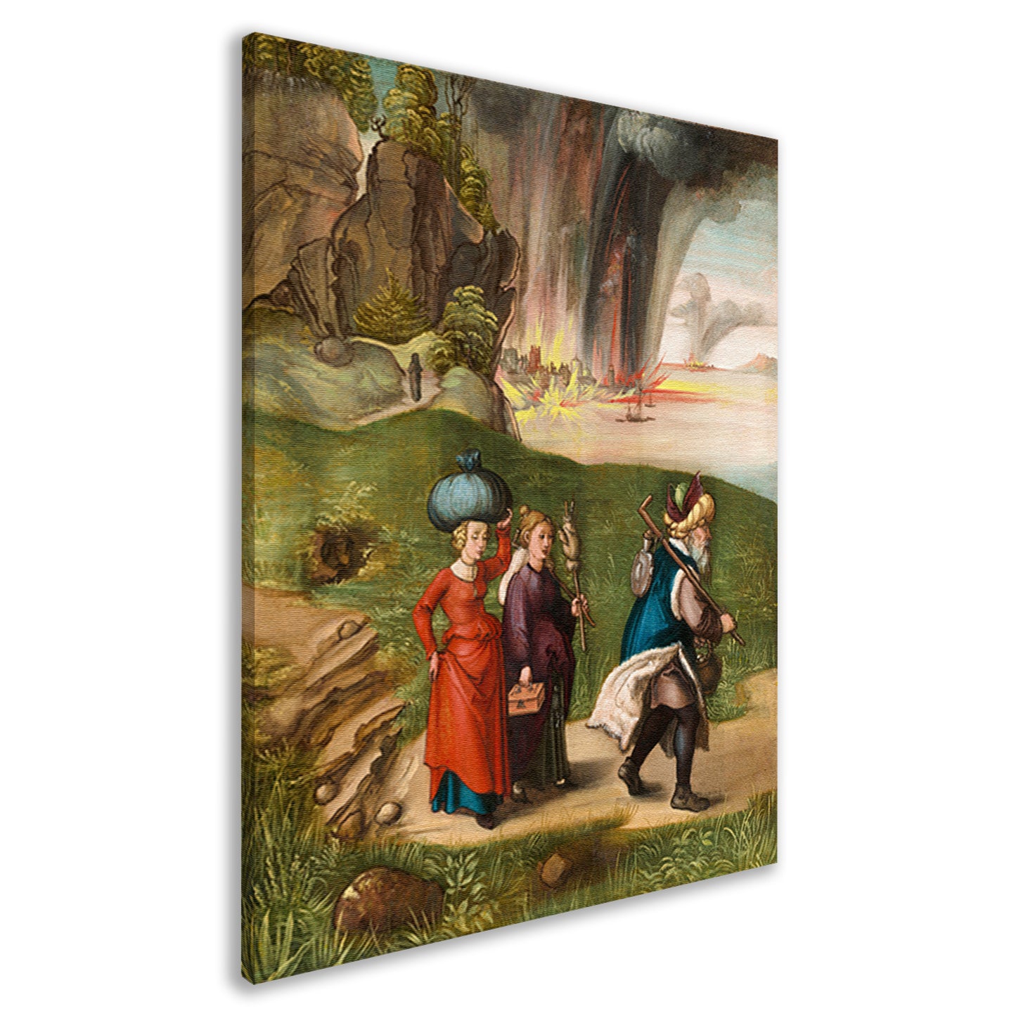 Lot en zijn dochters - Albrecht Dürer canvas