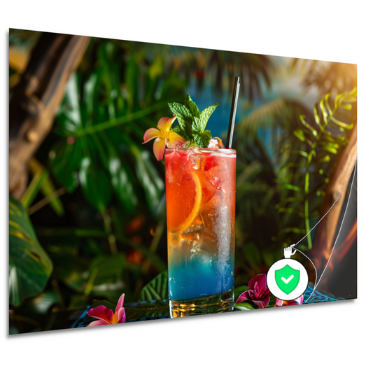 Minimalistisch Drankje op Tafel poster