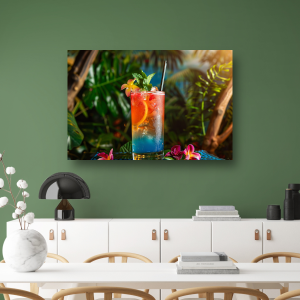 Minimalistisch Drankje op Tafel canvas