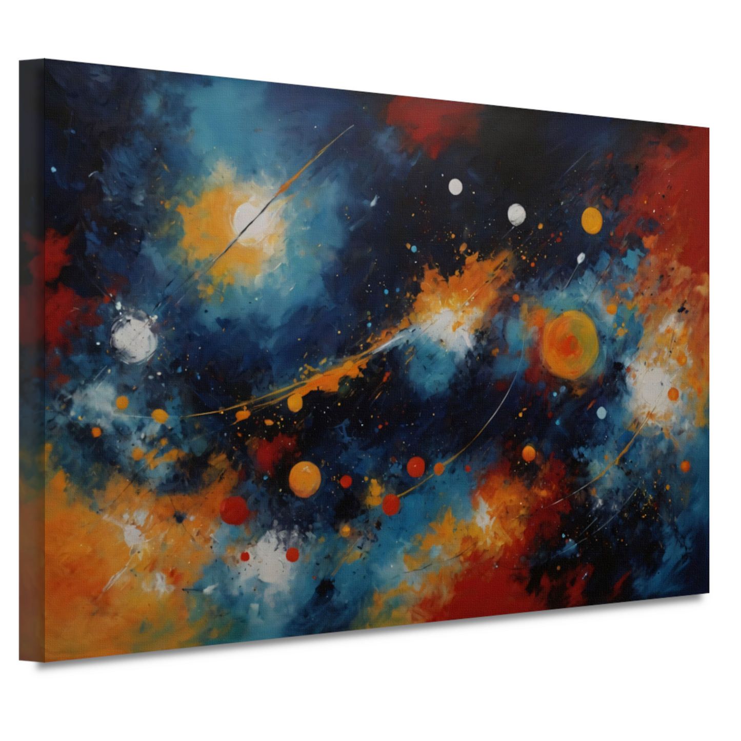 Dans der Kleuren in Kosmisch Licht canvas