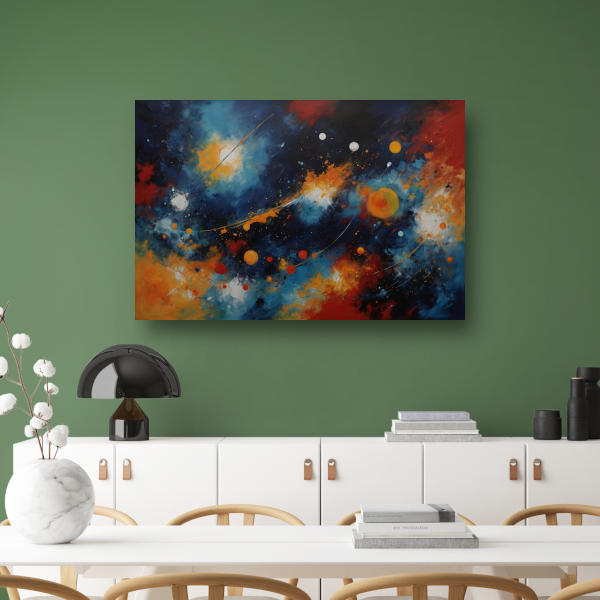Dans der Kleuren in Kosmisch Licht canvas