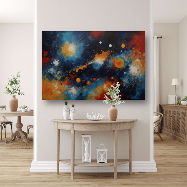 Dans der Kleuren in Kosmisch Licht poster