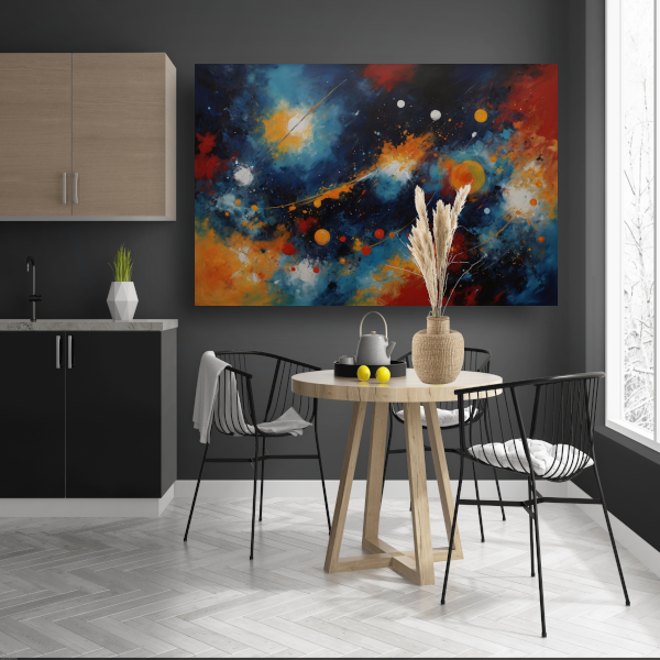 Dans der Kleuren in Kosmisch Licht poster