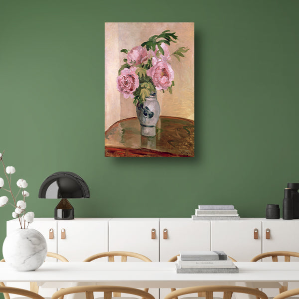 Boeket roze pioenrozen - Camille Pissarro poster
