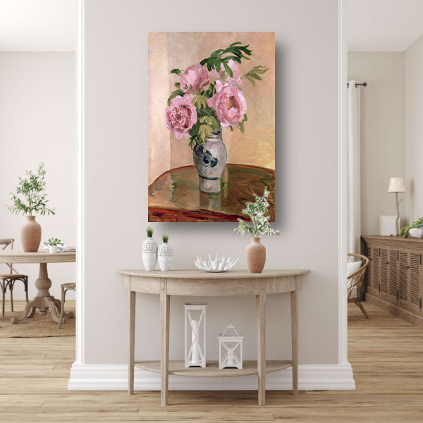Boeket roze pioenrozen - Camille Pissarro poster