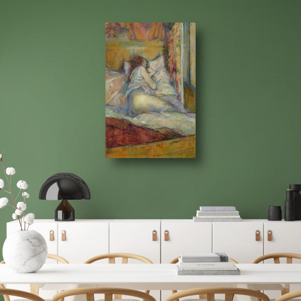 Het bed - Henri de Toulouse-Lautrec poster