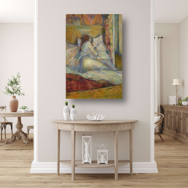 Het bed - Henri de Toulouse-Lautrec poster
