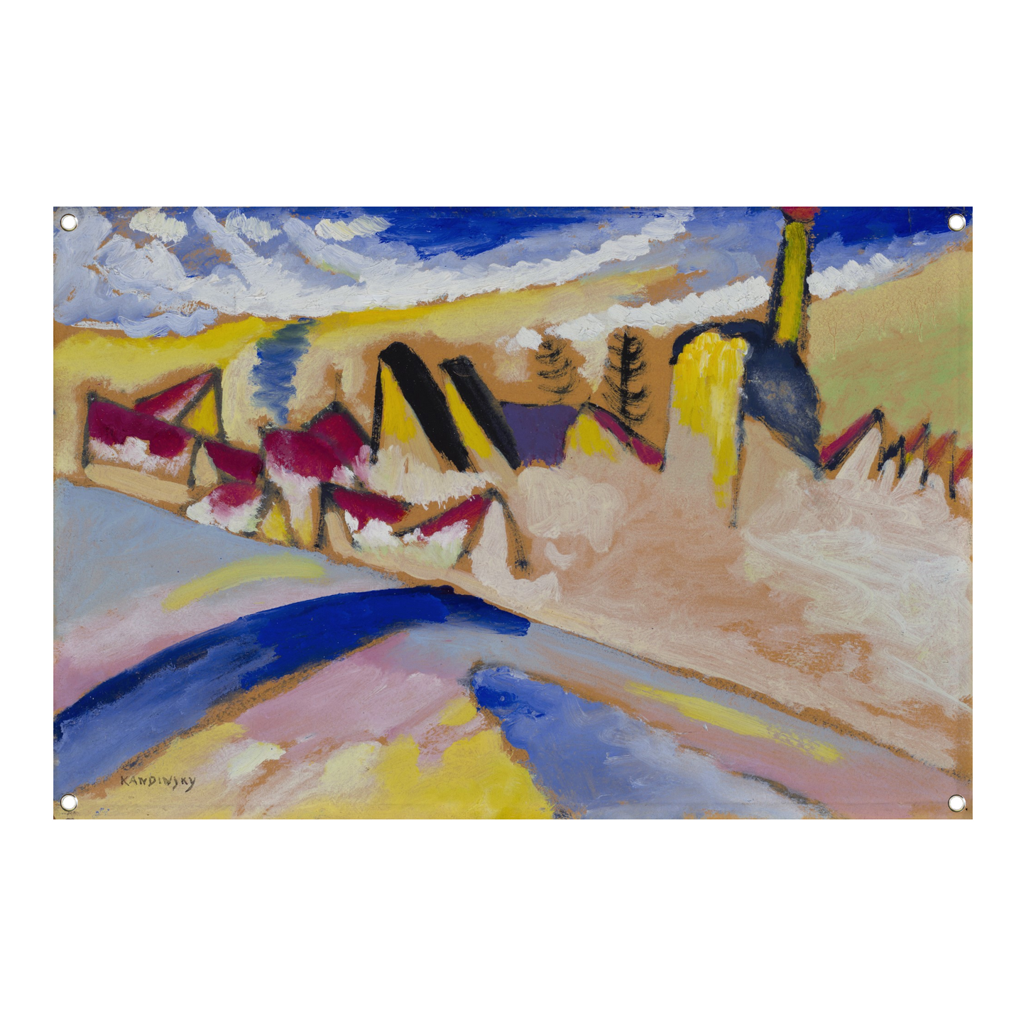 Winter nr. II-studie - Wassily Kandinsky tuinposter