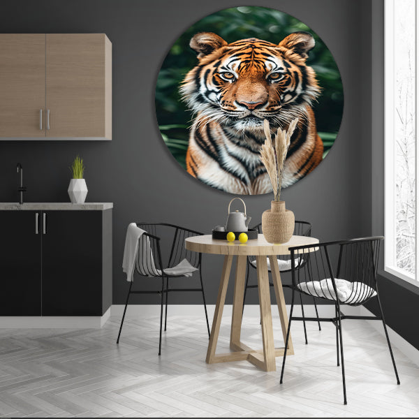 Portret van een Tijger in het wild forex muurcirkel