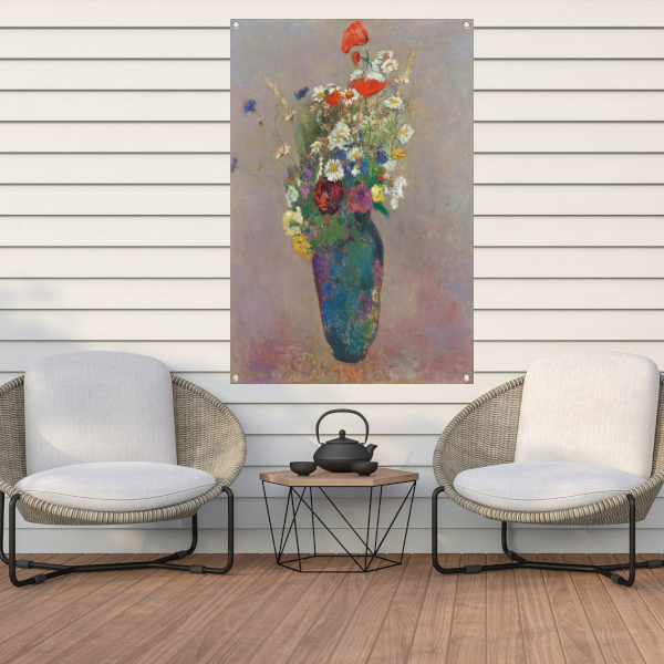 Vase with Flowers - Odilon Redon tuinposter