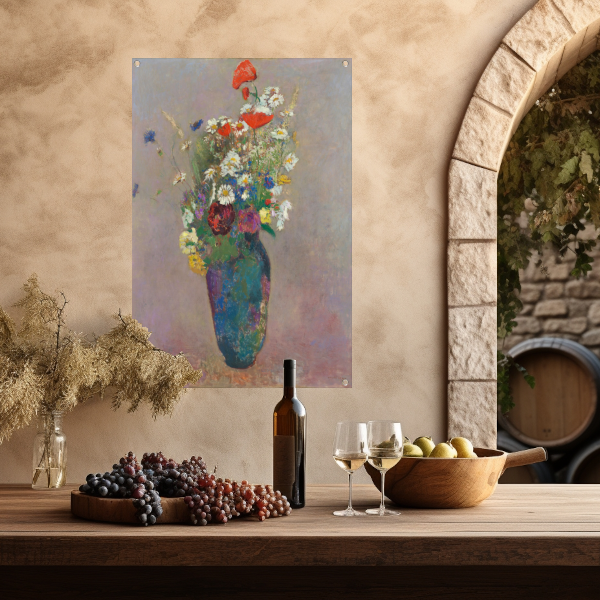 Vase with Flowers - Odilon Redon tuinposter