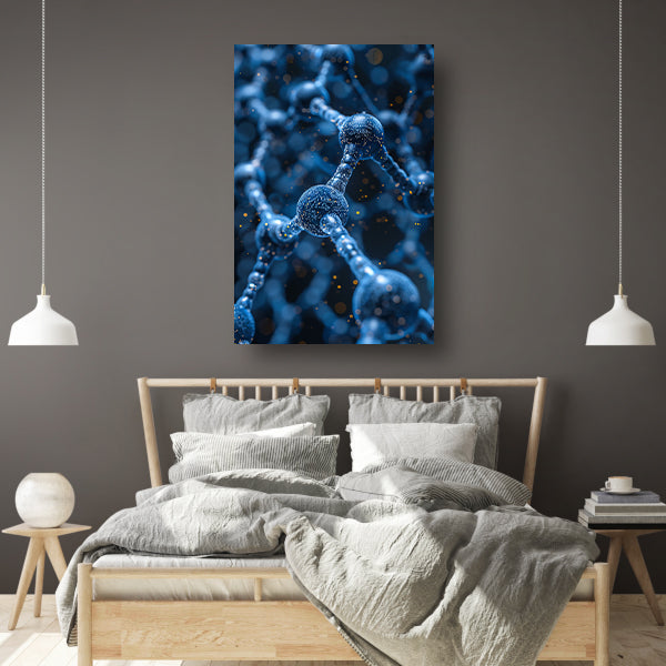 Abstract Moleculaire Dans canvas