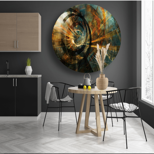 Abstracte geldstroom forex muurcirkel