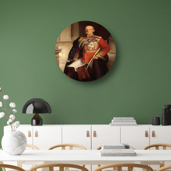 Frederick Sleigh Roberts, 1st Earl Roberts - John Singer Sargent aluminium muurcirkel