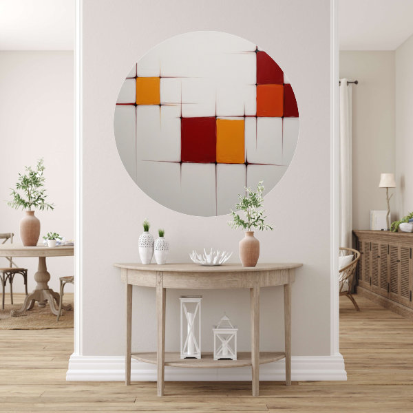 Abstract Minimalistisch Kleurenspel forex muurcirkel