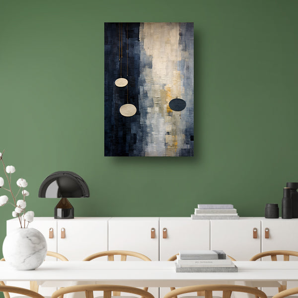 Drie cirkels, minimalistische muurdecoratie poster