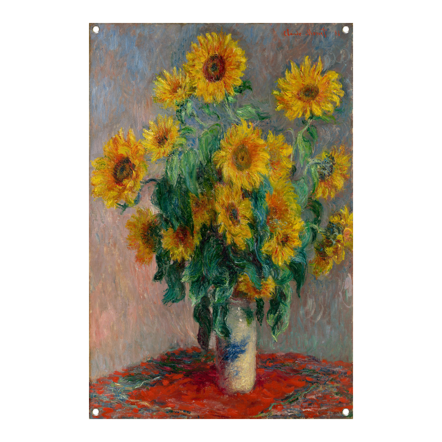 Boeket Zonnebloemen - Claude Monet tuinposter