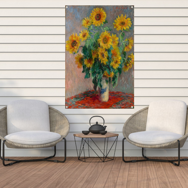 Boeket Zonnebloemen - Claude Monet tuinposter