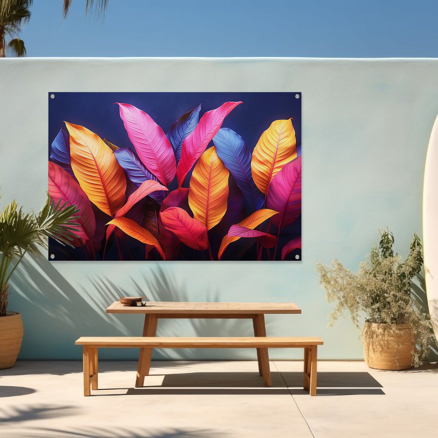 Abstract Bladeren Compositie tuinposter