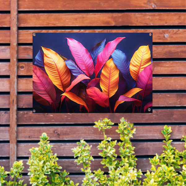 Abstract Bladeren Compositie tuinposter