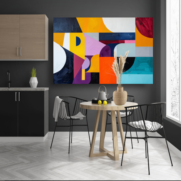 Primaire Kleuren in Abstracte Harmonie poster