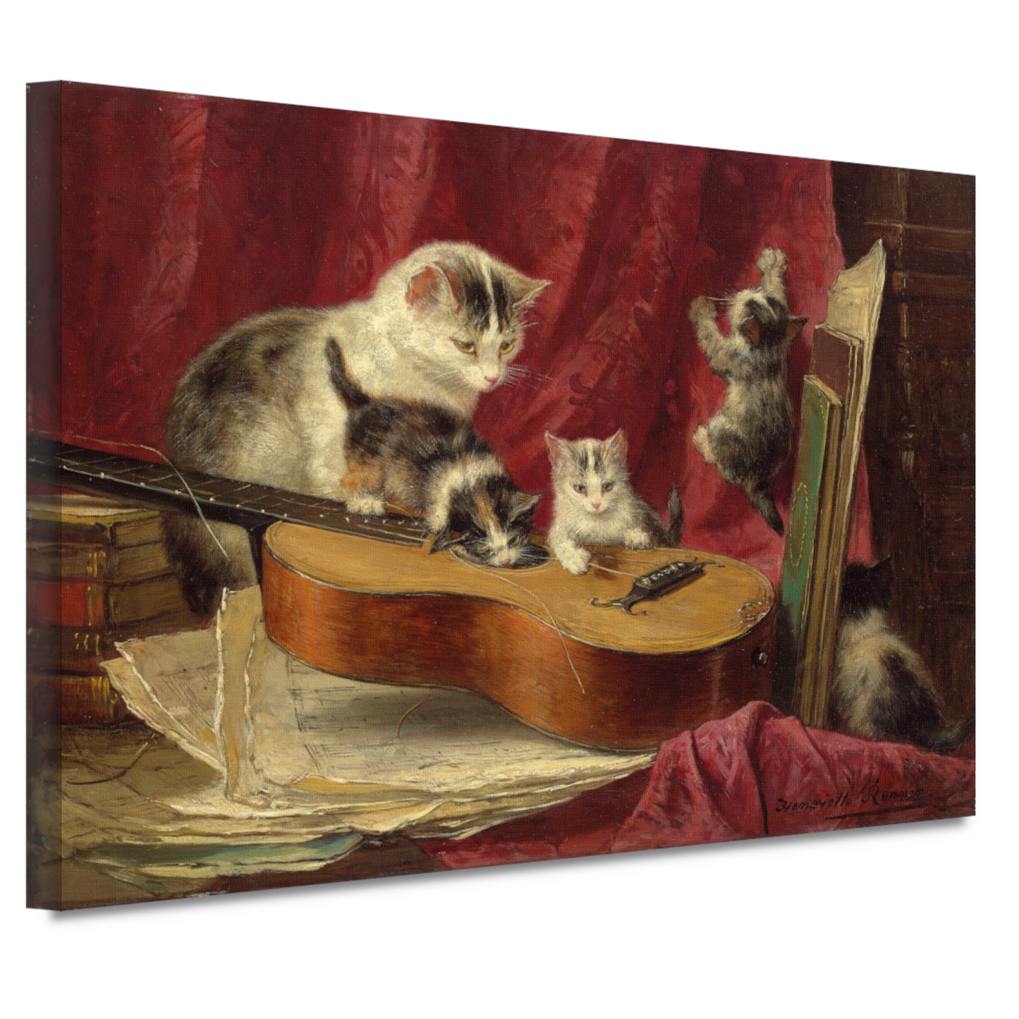 Muziek maken - Henriëtte Ronner-Knip canvas