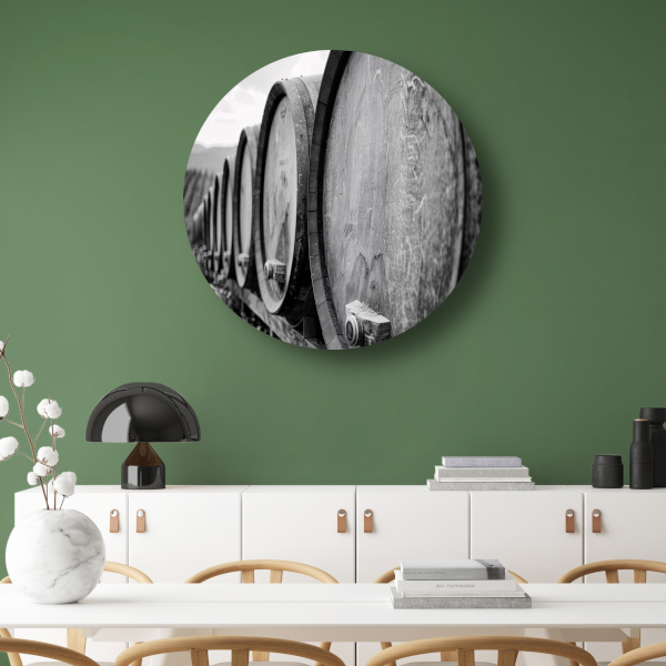 Houten Vaten Stilleven forex muurcirkel