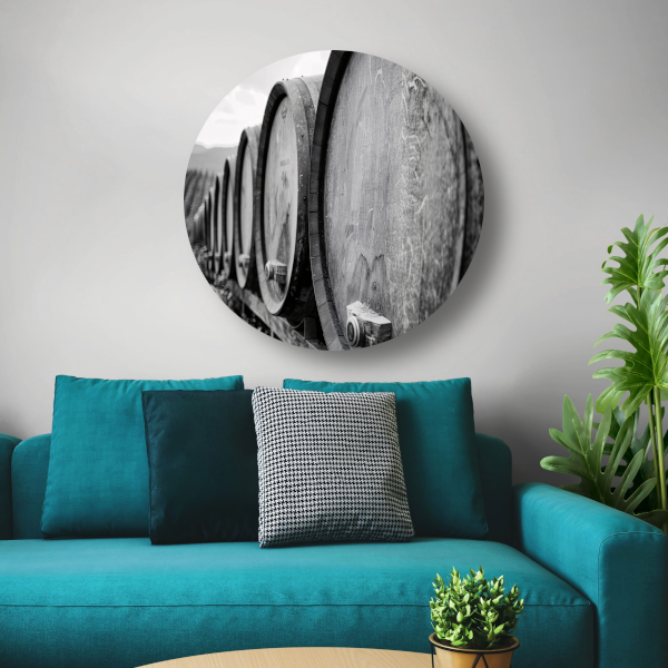 Houten Vaten Stilleven forex muurcirkel