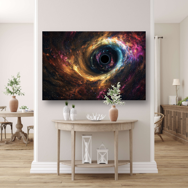 Zwart Gat in Sterrenstelsel canvas