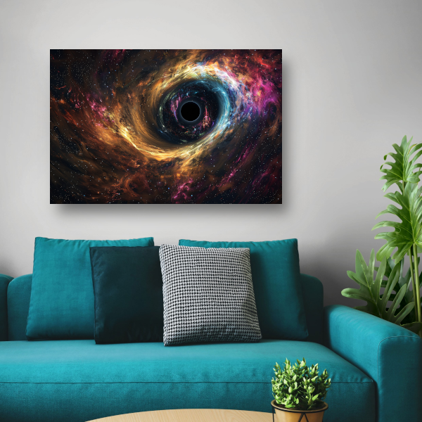 Zwart Gat in Sterrenstelsel canvas