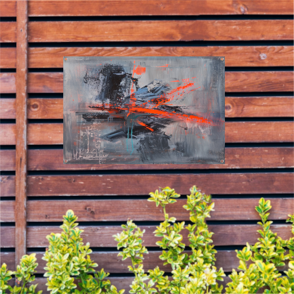Zelfportret met Penseelstreken tuinposter