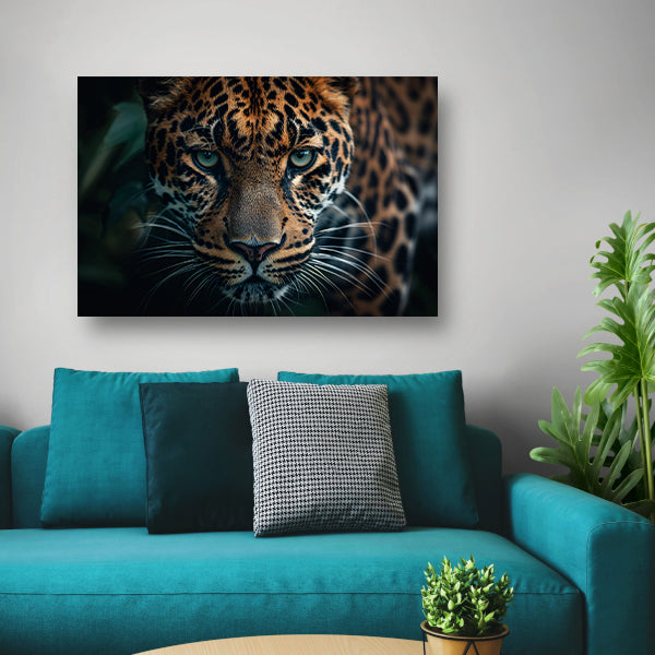Majestueuze jaguar met intense blik poster