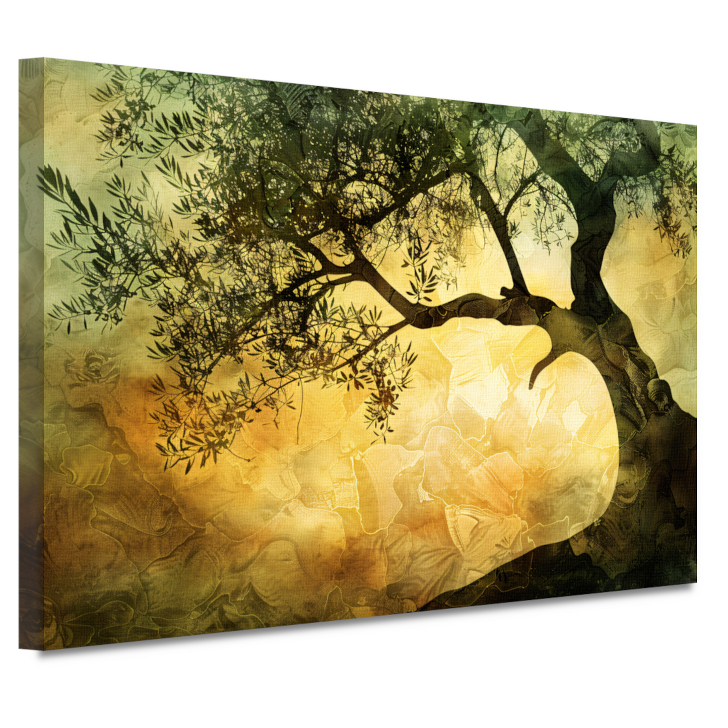 Zonnebloemenboom van Van Gogh canvas
